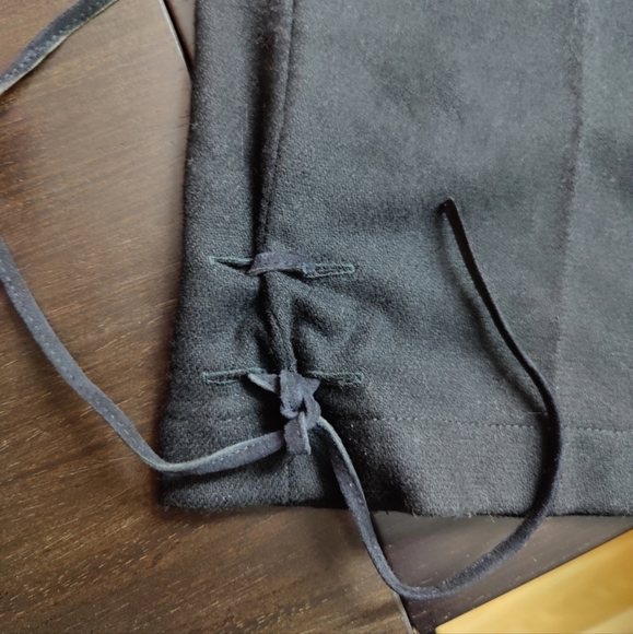 Blumarine Blugirl wool blend black pants with ties. Size 38 - Picture 2 of 7